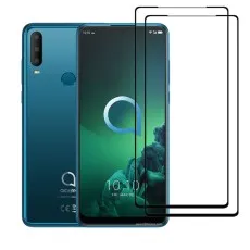 2 Pack 9D Glass Screen Protector For Alcatel 3x (2019).