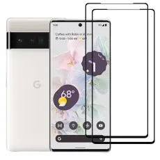 Two 9D glass screen protectors for Google Pixel 6 Pro.