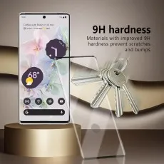 Google Pixel 6 Pro with 9H hardness 9D screen protector.