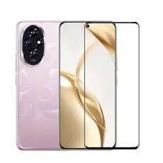 A light purple smartphone and two screen protectors, one on the screen and one next to it