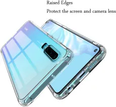 Phone Case for Huawei P Smart 2020- USLAI Not Yellowing Ultra Thin Soft TPU Cover Protective Bumper with Minimalist Design, Shockproof Slim Case for Huawei P Smart 2020, 6.21 inch, Crystal Cl