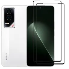 Honor GT smartphone with two black edge tempered glass screen protectors