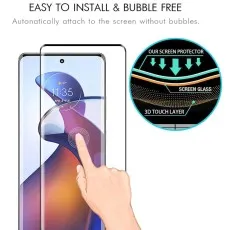 Huawei nova 8i 9D screen protector adheres automatically.