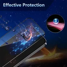 A screen protector image showing Effective Protection against impacts