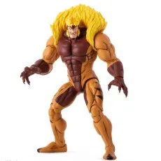 Mondo X-Men The Animated Series Sabretooth action figure standing in a classic pose..