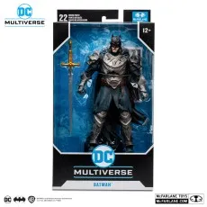 A brand new, collectible Medieval Batman toy in a McFarlane Toys display box.