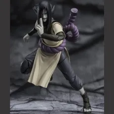 An Orochimaru anime figure in a dynamic pose, gesturing with one hand and a menacing expression..