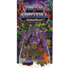 Boxed Donatello action figure from the Turtles of Grayskull crossover line.