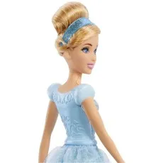 A side view of the Disney Princess Cinderella doll, showcasing her hairstyle and the details on her bodice.