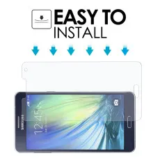 Tempered Glass For Samsung A7 Screen Protector Bubble Free Case Friendly Anti-scratch - (2 Pack)
