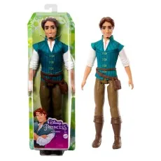 A Flynn Rider fashion doll from the Disney movie Tangled, shown in and out of its packaging