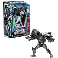 A Leo Prime Transformers toy in and out of its box, featuring a lion and robot form