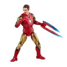 A Marvel Legends Iron Man Mark LXXXV action figure, posed with his nanotech blades deployed.