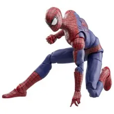 The Amazing Spider-Man figure with a masked face, crouched in a classic superhero pose.