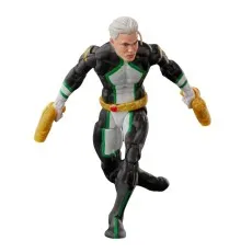 The Marvel Boy action figure is shown in a dynamic sprinting pose, holding two yellow blasters.
