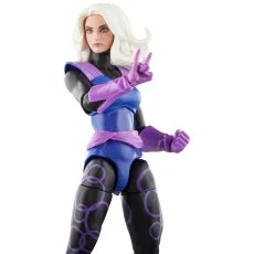 A Marvel Legends Clea action figure in a levitating pose with magic effects