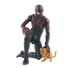 A Marvel Legends figure of The Amazing Spider-Man is crouched low, ready for action.