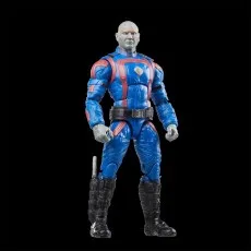 A full-body front view of the Drax action figure on a black background