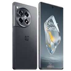 A product shot of the OnePlus 12R showing the front and back of the phone.