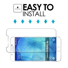 Samsung A8 2015 Screen Protector Scratch Resistant Ultra thin Tempered Glass- (2 Pack)