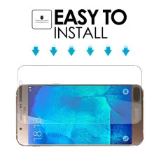 Screen Protector For Samsung A8 Duos (2018) UK Tempered Glass Crystal Clear Scratch Resistant- (2 Pack)