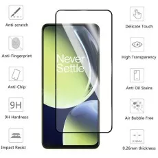 9H tempered 9d glass with anti-fingerprint and scratch-resistant features.