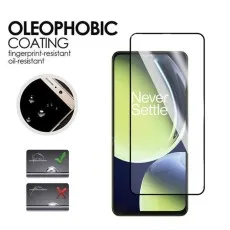 Fingerprint-resistant 9d tempered glass for OnePlus Nord CE 3 Lite.