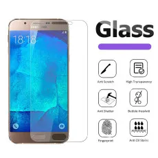 Screen Protector For Samsung A8 Duos (2018) UK Tempered Glass Crystal Clear Scratch Resistant- (2 Pack)