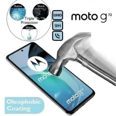 moto g72 screen protector, hammer test, triple protection, UHD, 9H hardness, oleophobic coating