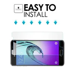 Samsung A5 2016 Screen Protector Tempered Glass Scratch Resistant Crystal Clear (2 Pack)
