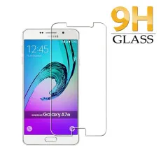 Samsung A7 2016 Screen Protector High Quality Crystal Clear Tempered Glass - (2 Pack)