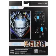 The back of a Poison Ivy figure box, showing instructions to build a Mr. Freeze figure.