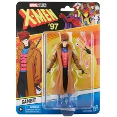 A boxed Marvel Legends Series X-Men '97 Gambit figure with a trading card
