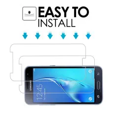 Samsung J3 2016 Screen Protector UK Tempered Glass Ultra Thin, Anti-Scratch, 9H Hardness - (2 Pack)