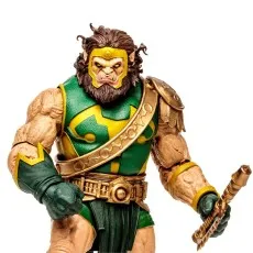 A close-up of the Kalibak action figure holding a golden staff.