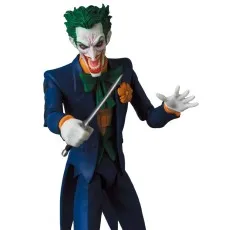 The Joker figure is shown from the waist up, with a sinister smile, holding a dagger.