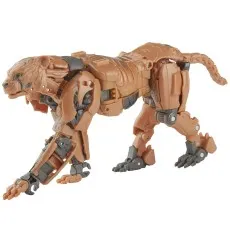 An action figure of the Transformers Studio Series character Cheetor in its beast mode.