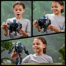 A three-panel collage showing a child transforming a Transformers Optimus Primal toy.