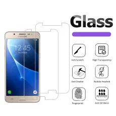 Screen Protector for Samsung J5 2016 Tempered Glass Scratch Resistant, 9H Hardness, High Transparency, Dust-Free - (2 Pack)