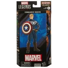 Packaging for a Captain America Commander Rogers collectible toy.