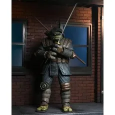 A detailed collectible toy of The Last Ronin with two katanas.