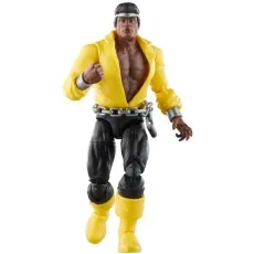 The Marvel's Luke Cage figure, in his classic yellow and black costume, taking a step forward.