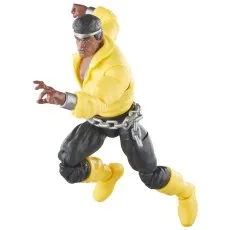 The Marvel's Luke Cage figure, wearing his classic yellow and black costume, lunging forward.