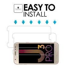 Samsung J3 Pro Tempered Glass UK Screen Protector Anti-scratch, 9H Hardness, High Transparency, Dust-Free - (2 Pack)