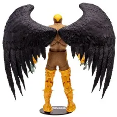 A rear view of the McFarlane Toys Spawn Reaper action figure, showing its large black wings.