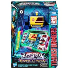 A boxed Transformers Legacy Evolution Twin-Cast and Autobot Rewind action figure set