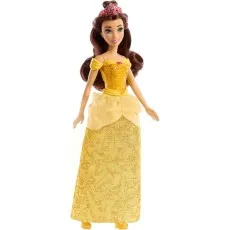 A Belle fashion doll from Beauty and the Beast, posed on a white background.