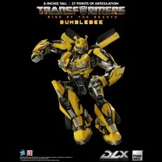A promotional image of the Bumblebee action figure posed with its fist clenched..