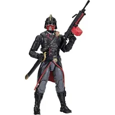 A full-body shot of the Cobra Iron Grenadier figure holding a rifle against a white background