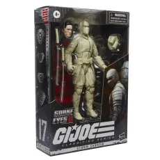 A Storm Shadow action figure from the G.I. Joe Classified Series in its box